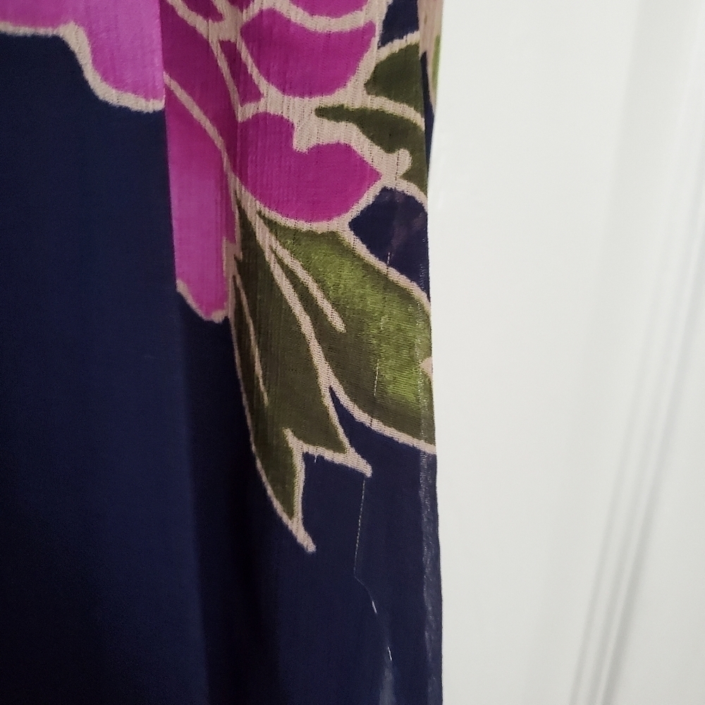 STRAPLESS Floral Maxi Dress with Cute Ruffle Top Detail - Picture 13 of 14